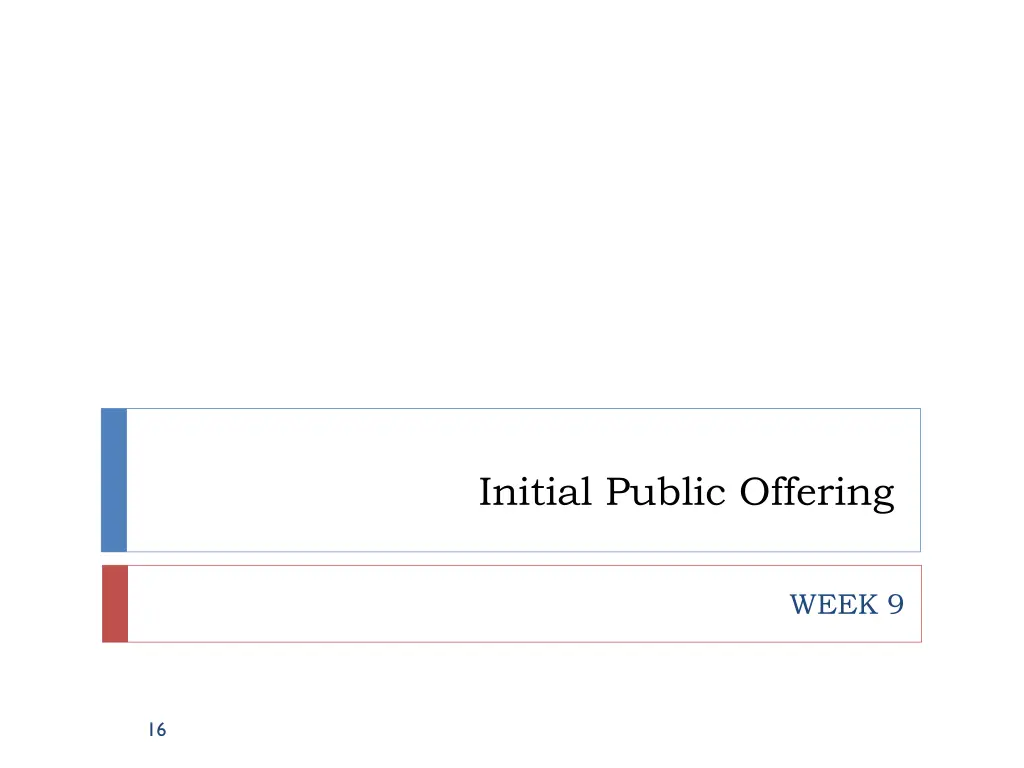 initial public offering