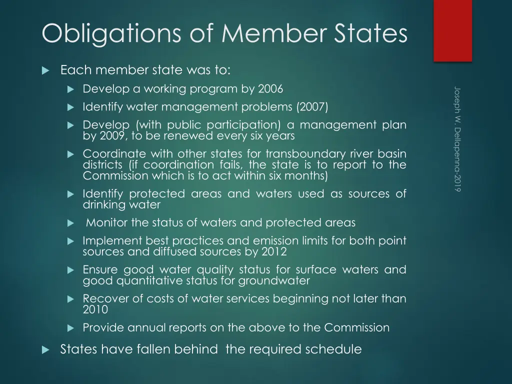 obligations of member states