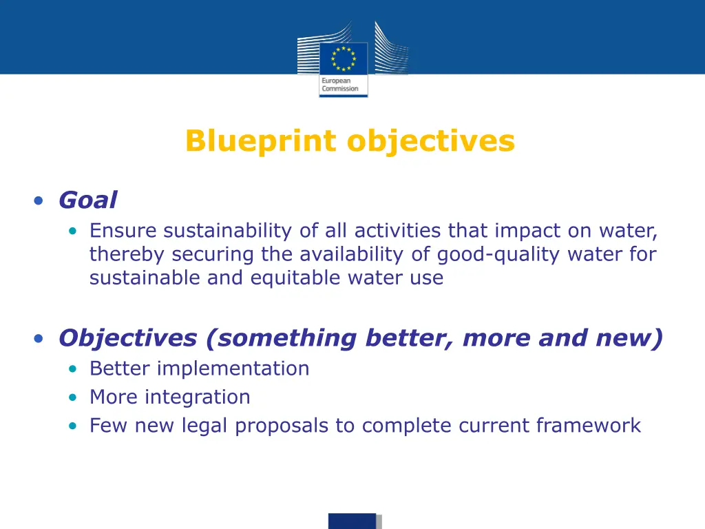 blueprint objectives