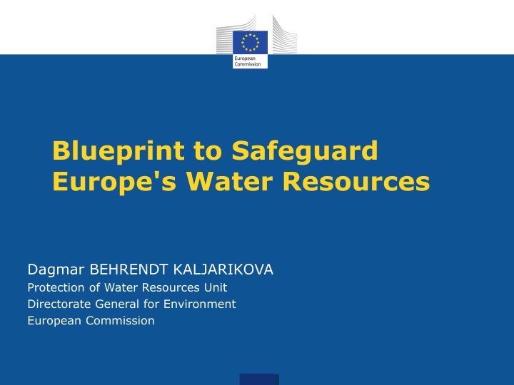 blueprint to safeguard europe s water resources