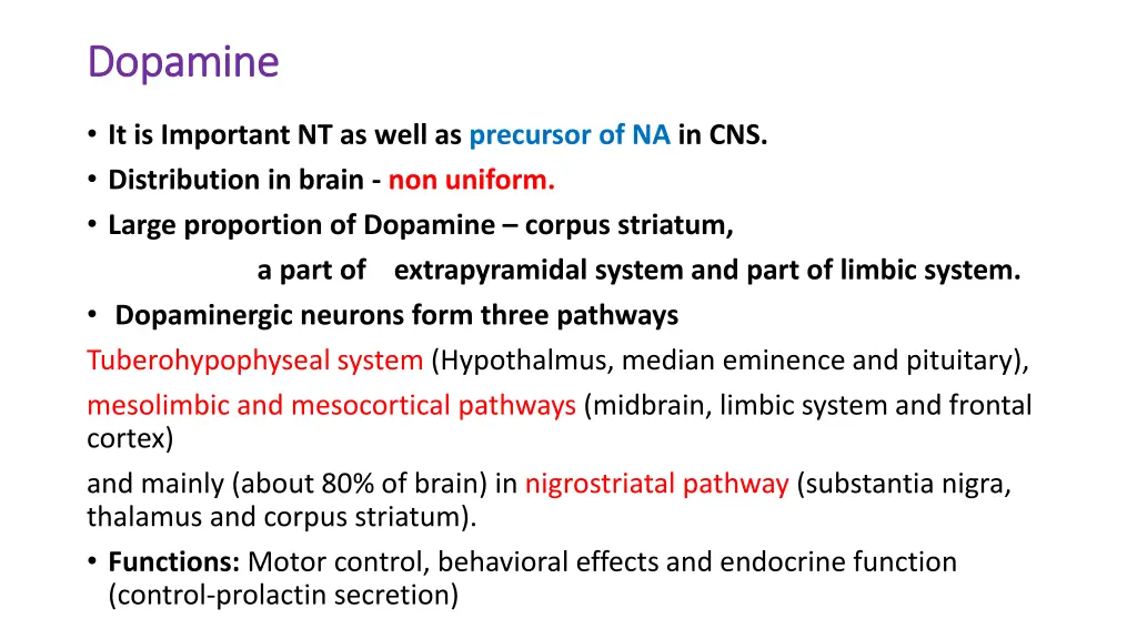 dopamine dopamine