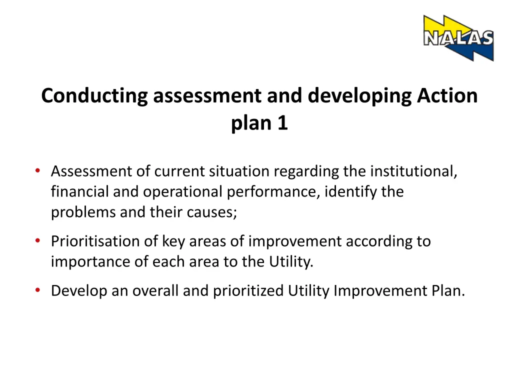 conducting assessment and developing action plan 1