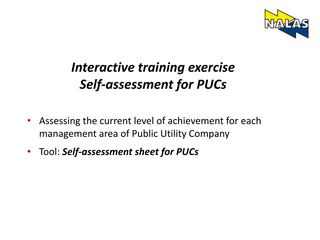 interactive training exercise self assessment