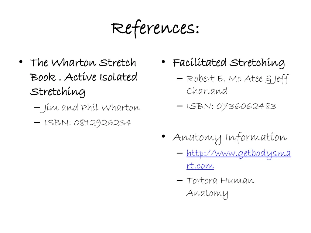 references references