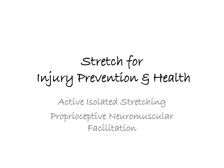 stretch for stretch for