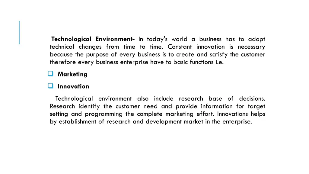 technological environment in today s world