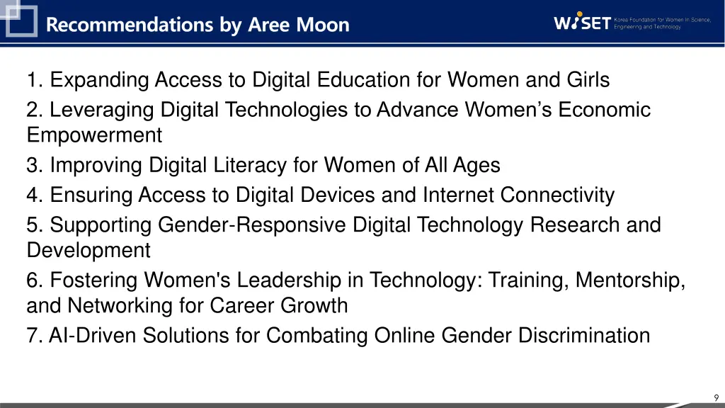 recommendations by aree moon