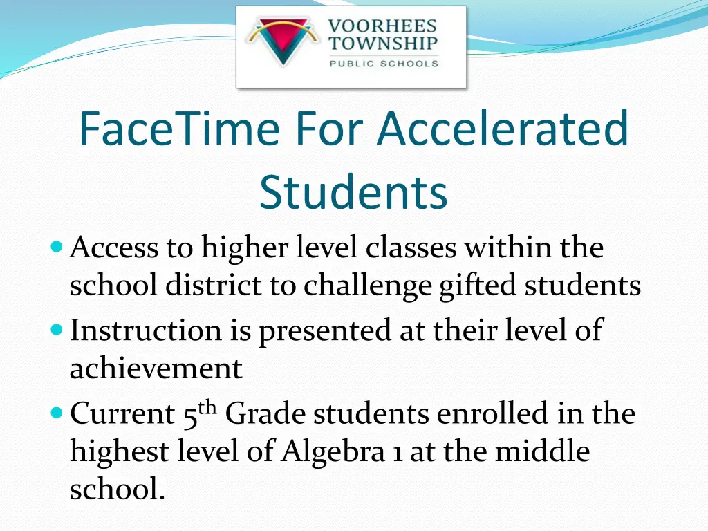 facetime for accelerated students access