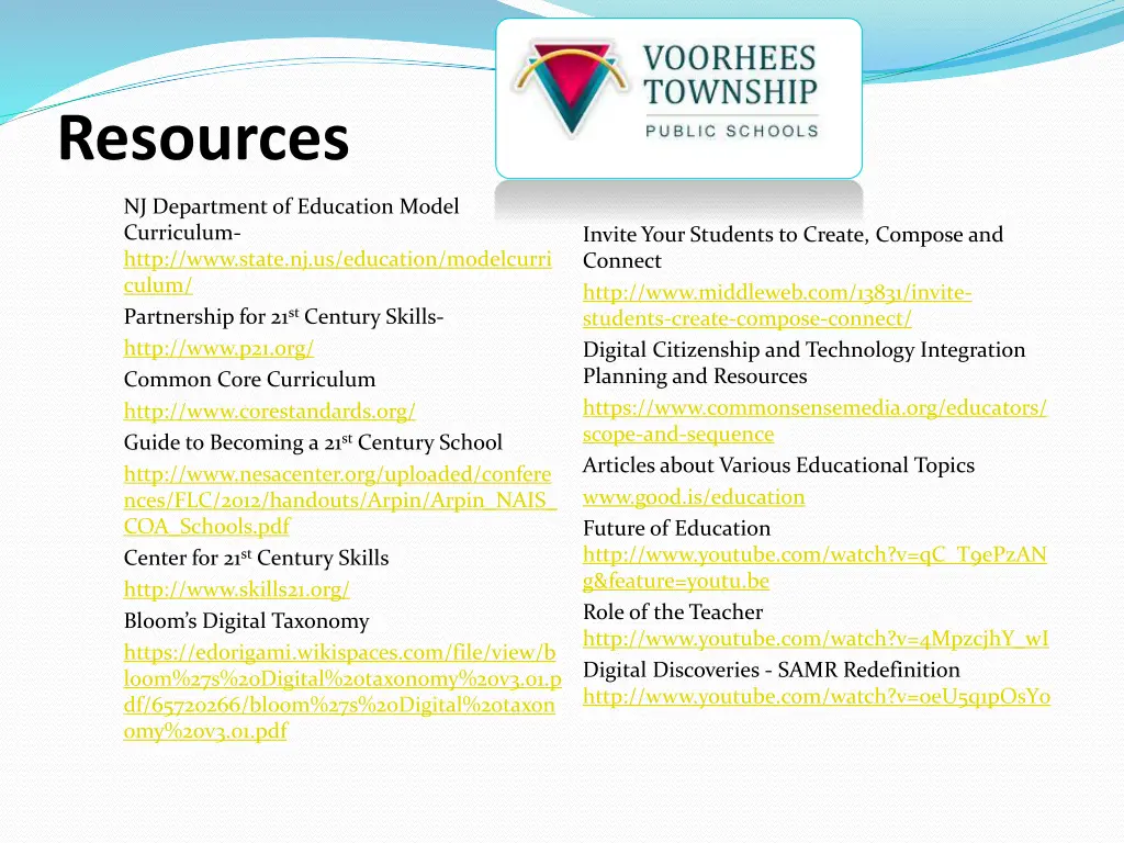 resources