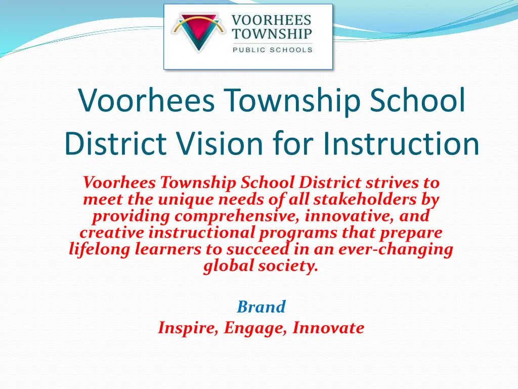 voorhees township school district vision