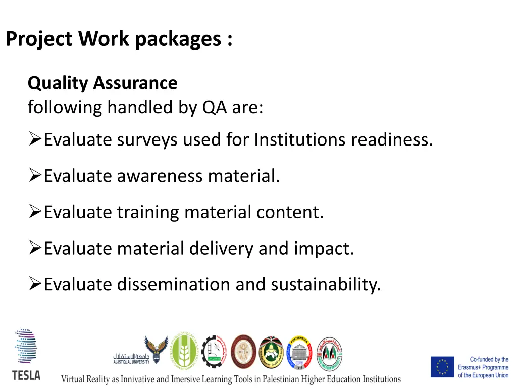 project work packages 8