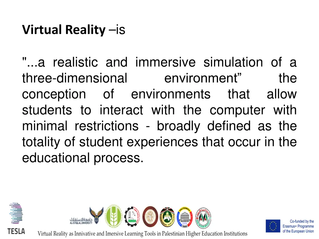 virtual reality is