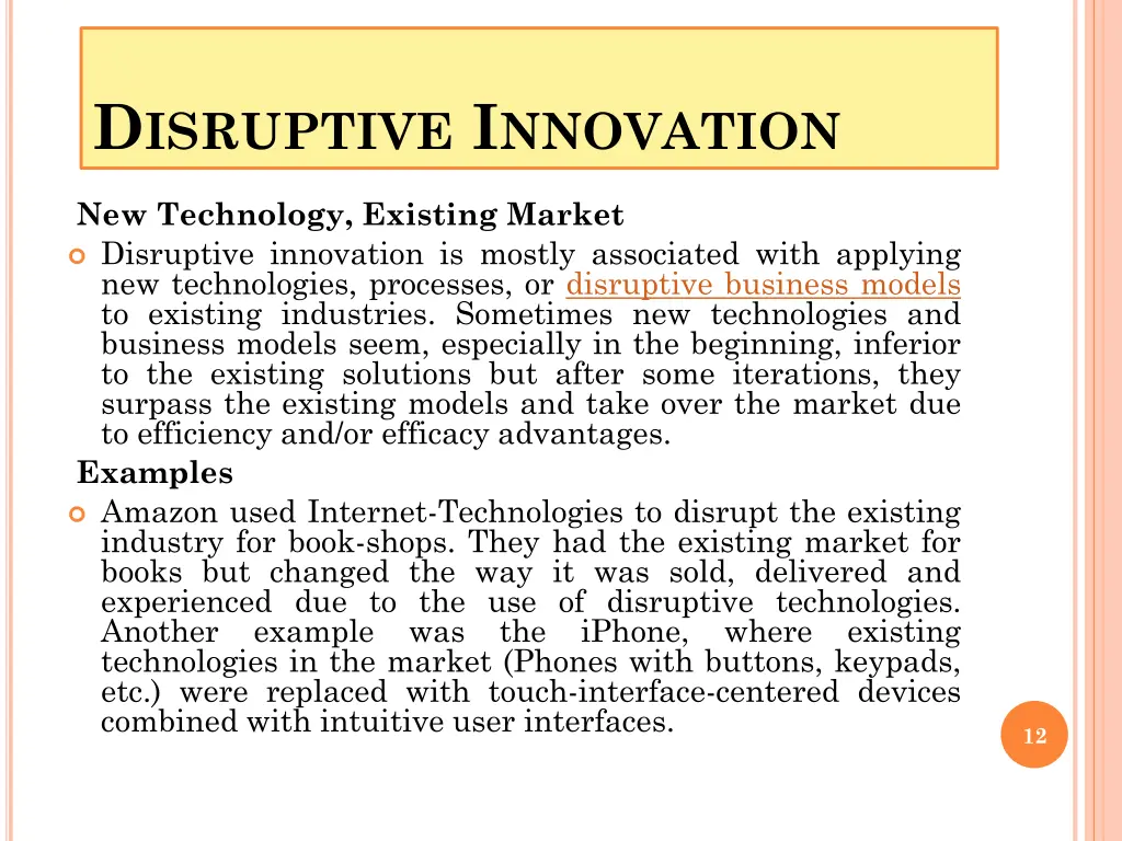 d isruptive i nnovation 1