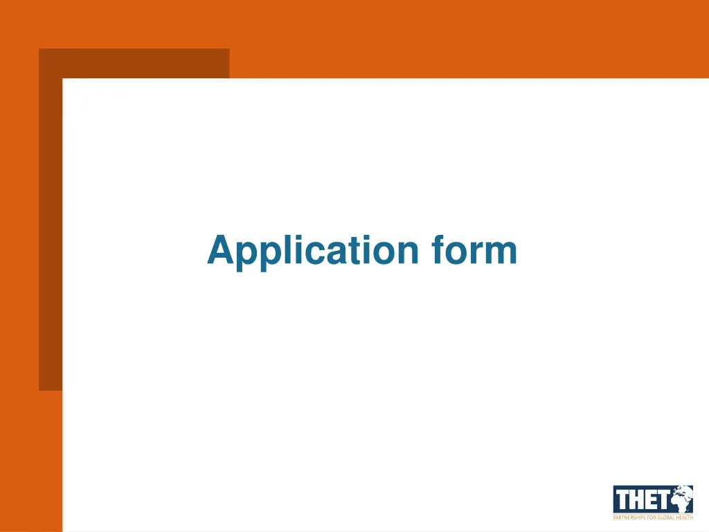 application form