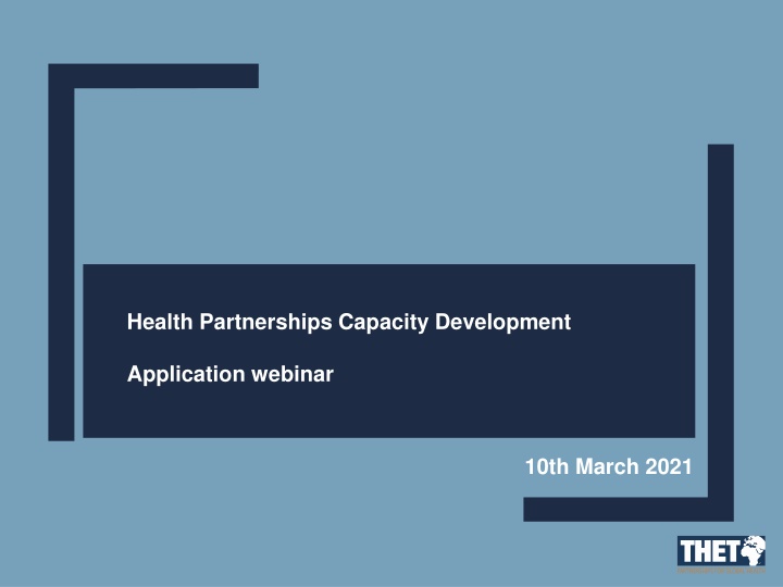 health partnerships capacity development