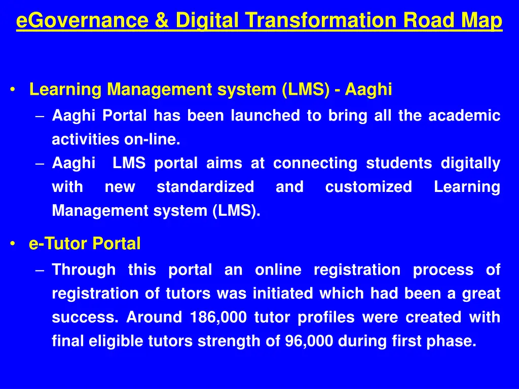 egovernance digital transformation road map 1