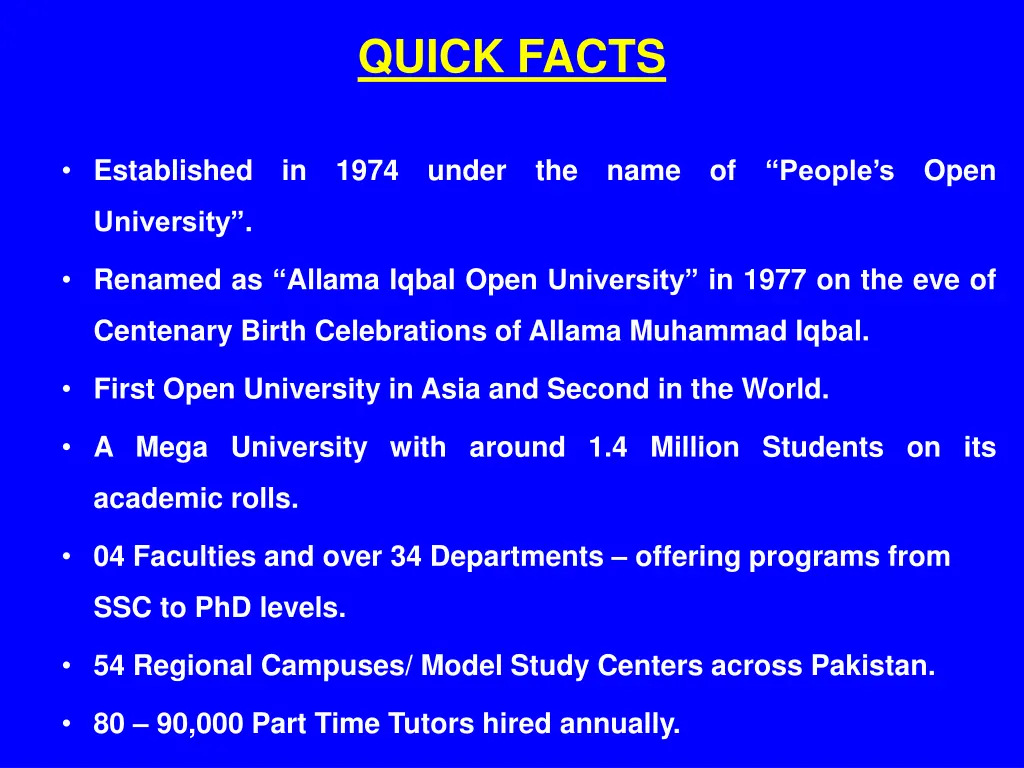 quick facts