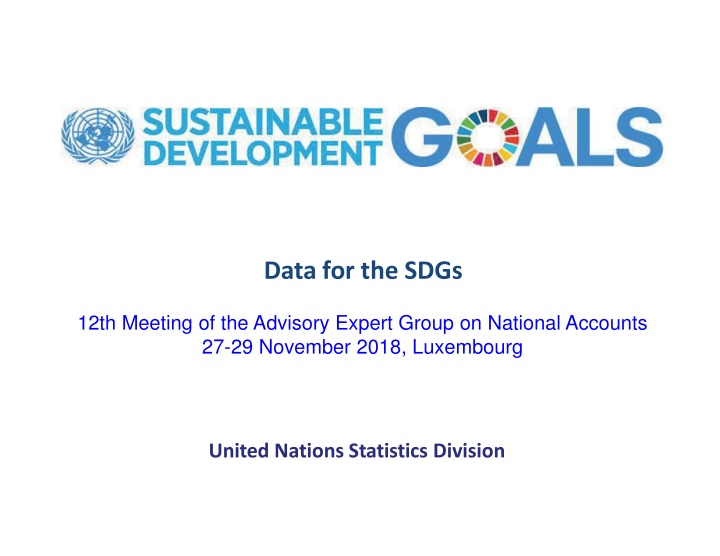 data for the sdgs
