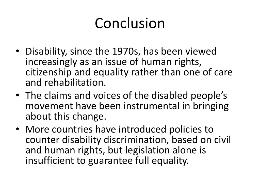 conclusion