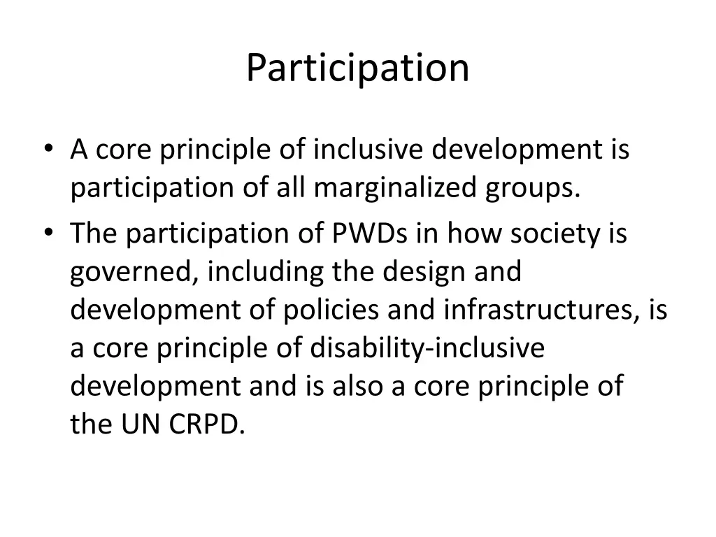 participation