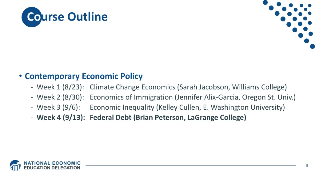 course outline