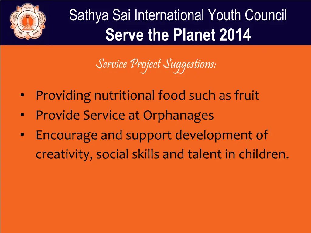 sathya sai international youth council serve 3
