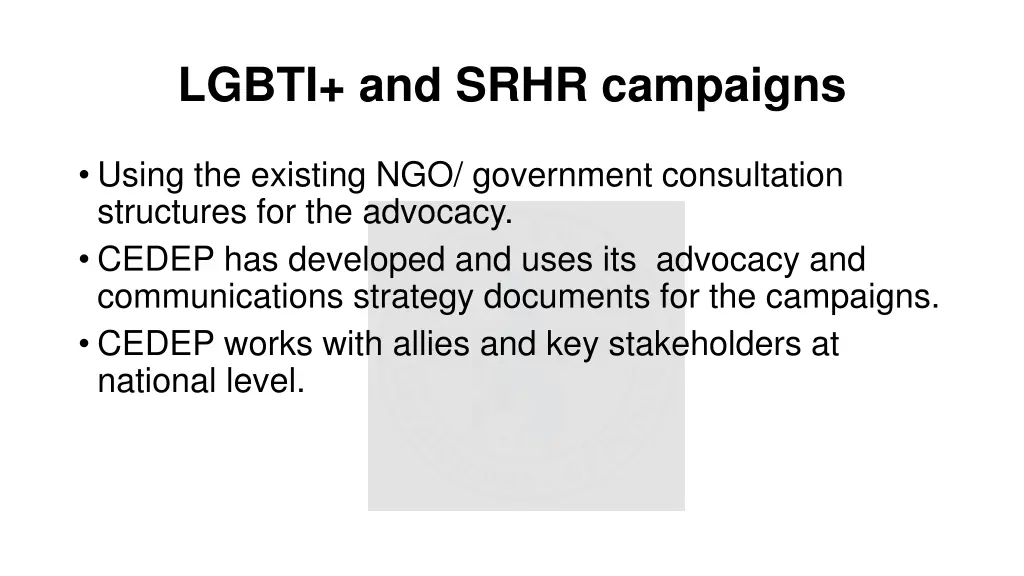 lgbti and srhr campaigns