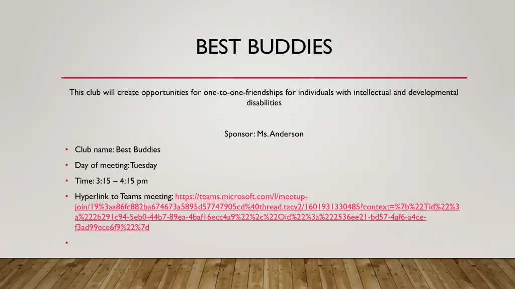 best buddies