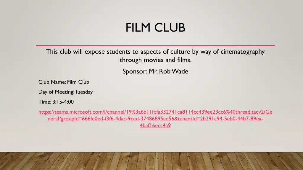 film club