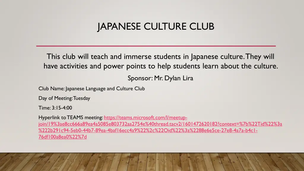 japanese culture club
