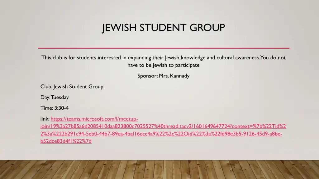 jewish student group