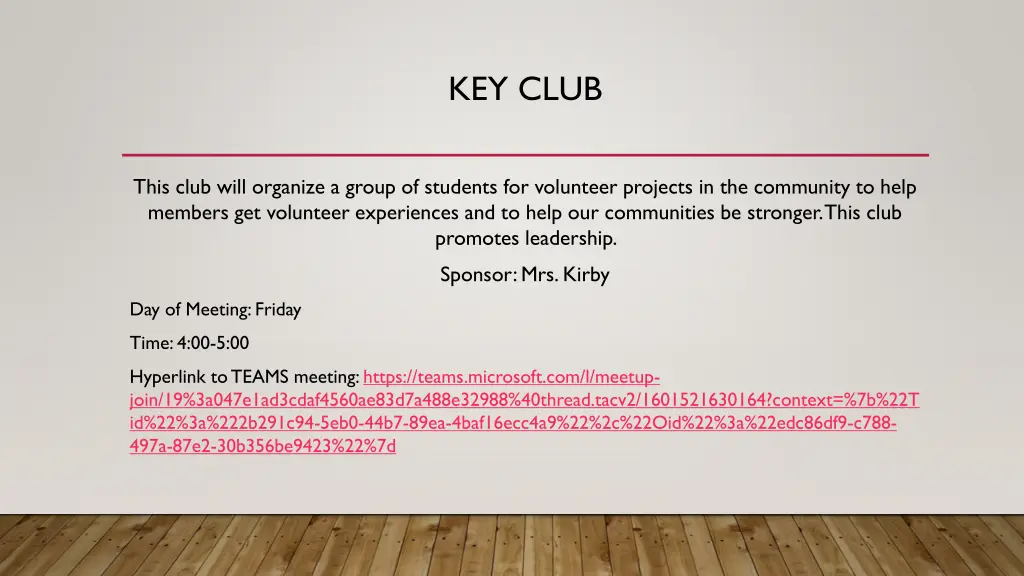 key club