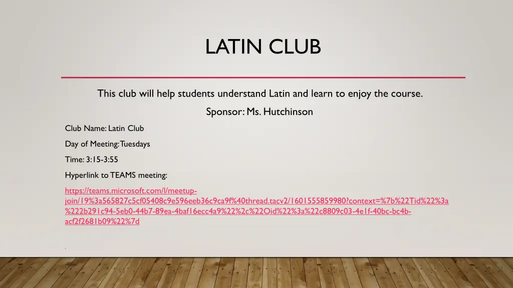 latin club