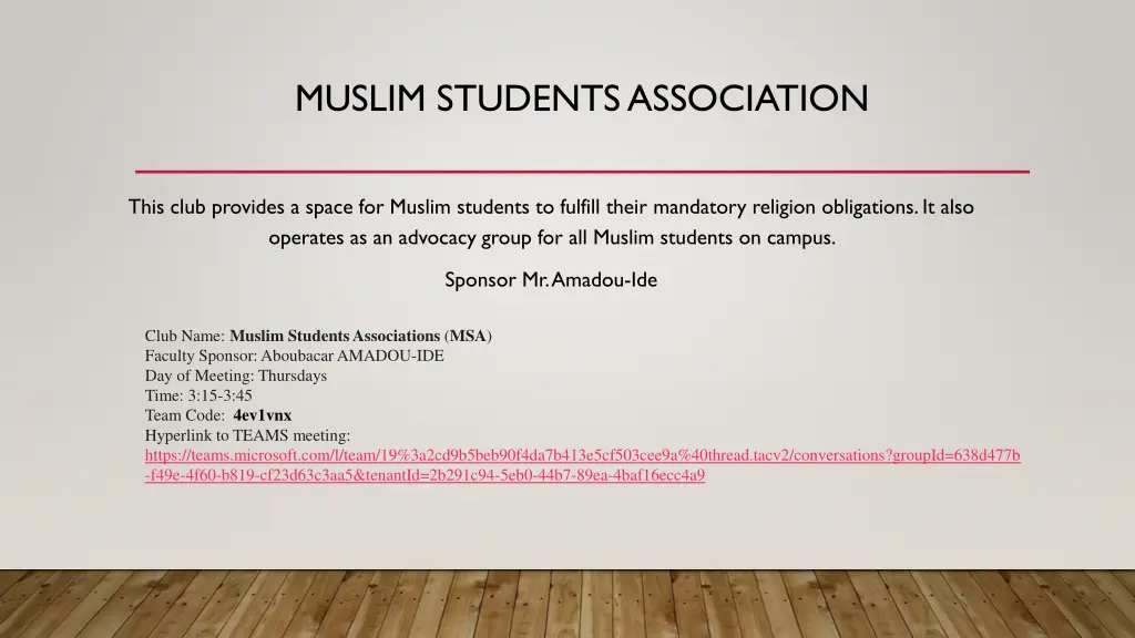 muslim students association