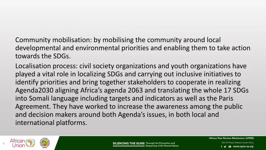 community mobilisation by mobilising