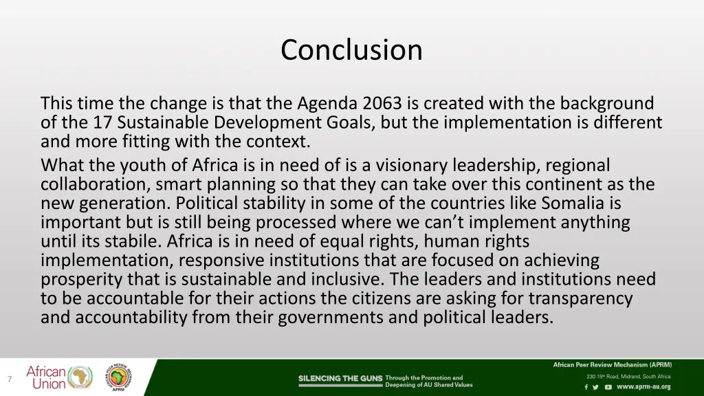 conclusion 1