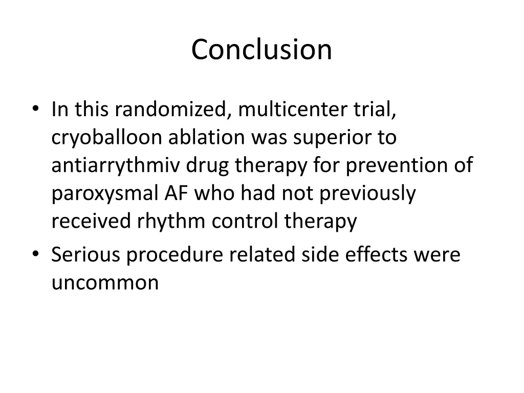 conclusion