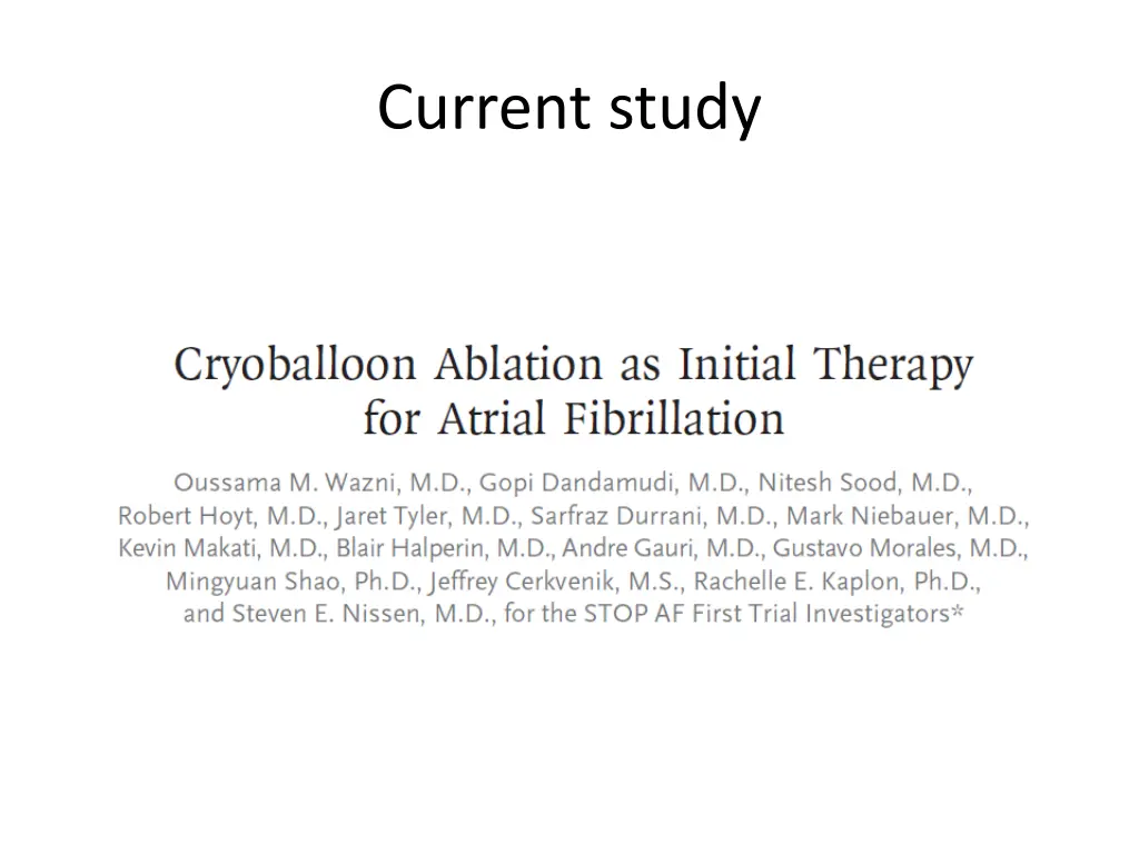 current study