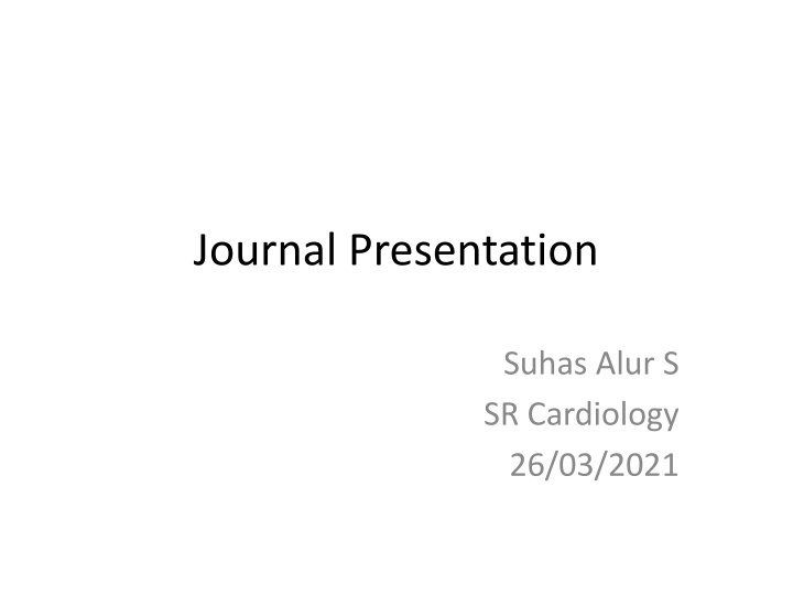 journal presentation