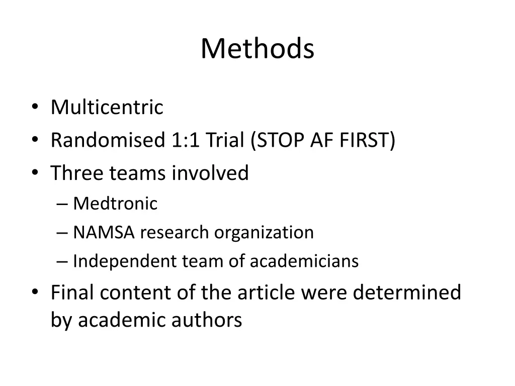 methods