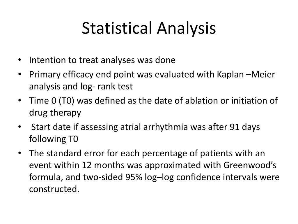 statistical analysis 1
