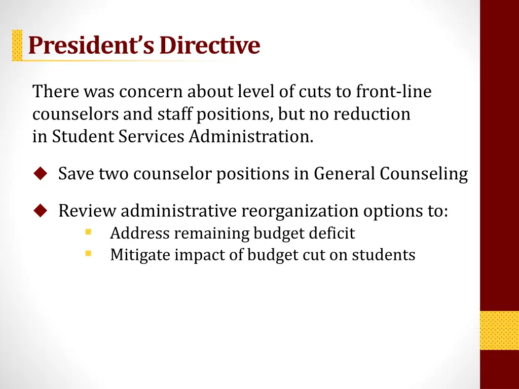 president s directive
