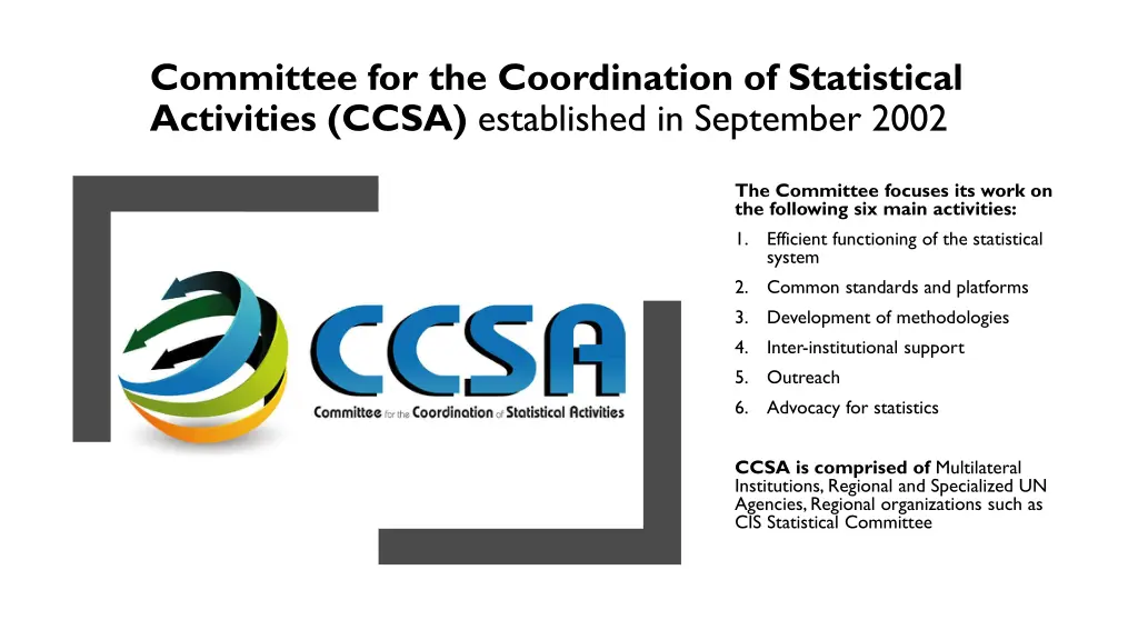 committee for the coordination of statistical