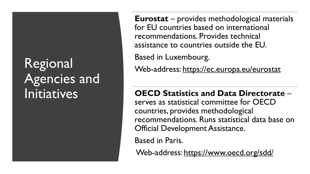eurostat provides methodological materials
