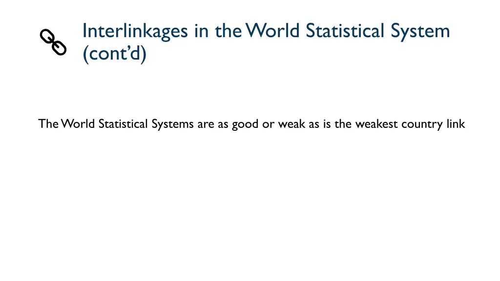 interlinkages in the world statistical system 3