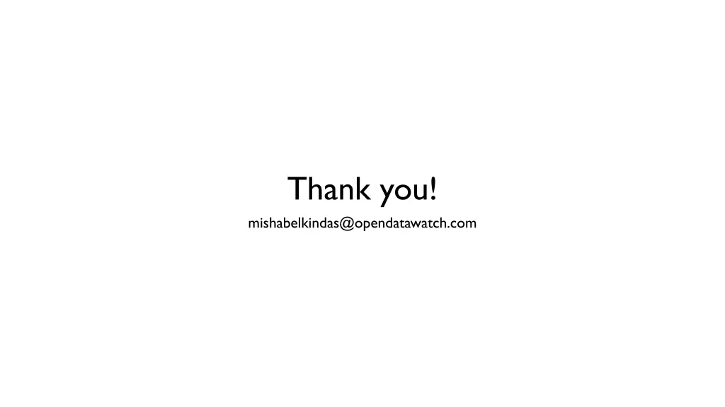 thank you mishabelkindas@opendatawatch com