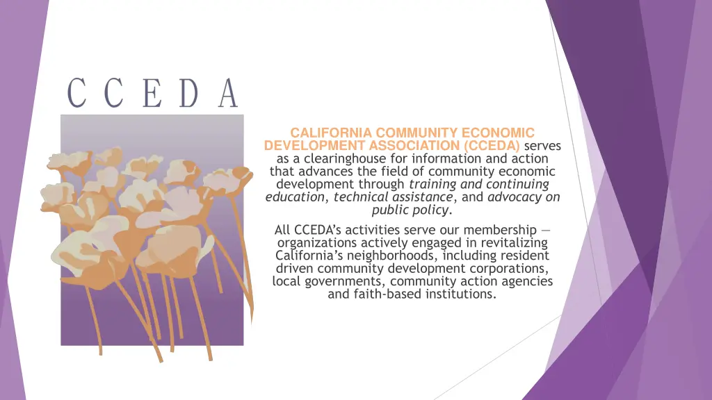california community economic development