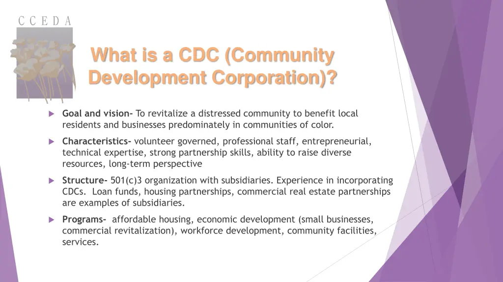 what is a cdc community development corporation