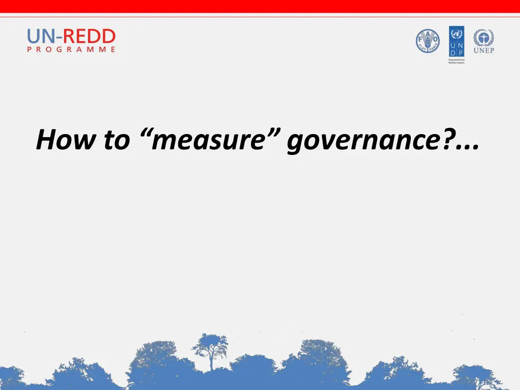 how to measure governance