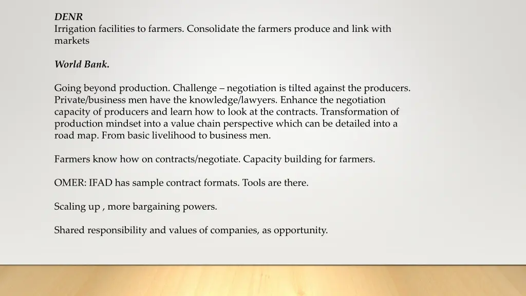 denr irrigation facilities to farmers consolidate